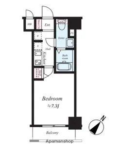 RISINGPLACE桜木町二番館【8階】の間取り