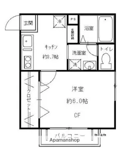 メゾンプレジール【2階】の間取り