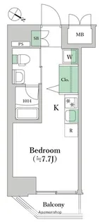 クラリッサ川崎ソレイユ【7階】の間取り