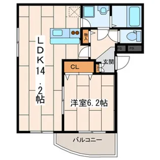 メーラ鶴間Ⅰ【1階】の間取り