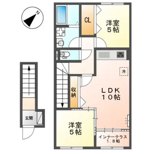 エクセレントYKⅡ【2階】の間取り