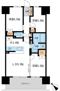 BLESS宮崎台【1階】の間取り