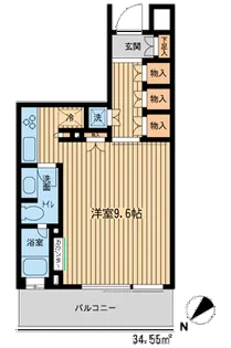 HF新横浜レジデンス【6階】の間取り