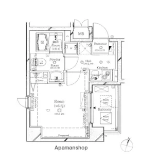ルクシェール横濱吉野町【7階】の間取り