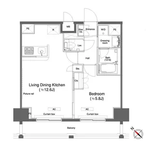 カスタリア大森Ⅱ【10階】の間取り