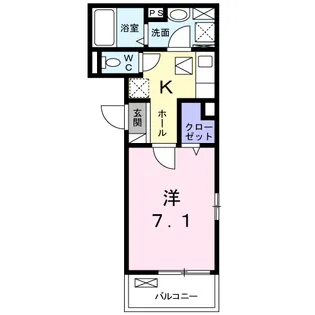 レーヴ市ヶ尾Ⅱ【1階】の間取り