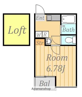 リッチモンド港南台【3階】の間取り