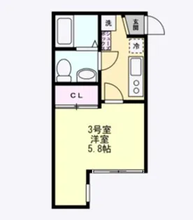 ベイルーム六浦B棟【3階】の間取り