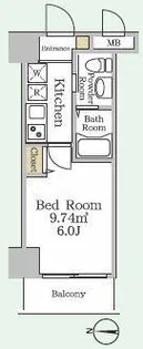 グリーンリーフ新綱島【4階】の間取り