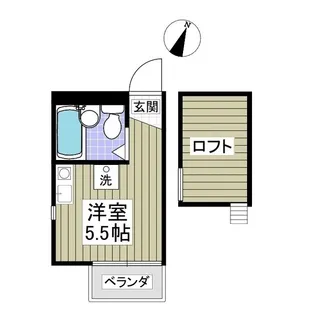 グリーンハイツⅢ【2階】の間取り