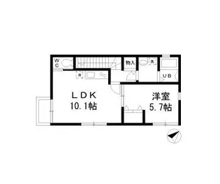 コーポさわやかA【2階】の間取り
