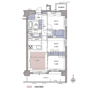 ディームス横濱青木町【2階】の間取り