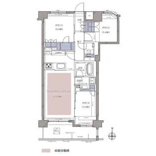 ディームス横濱青木町【10階】の間取り