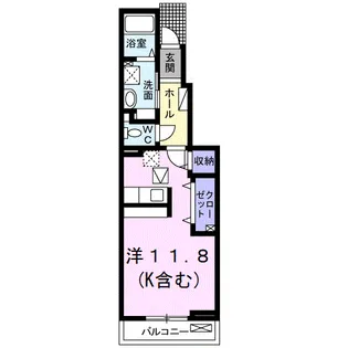 ドゥ シャルマン【1階】の間取り