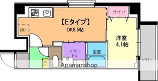 パラシオテルマス池上【1階】の間取り