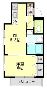 NAKAHA LIFE【1階】の間取り