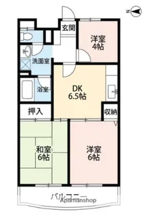 フルール三神三番館【7階】の間取り