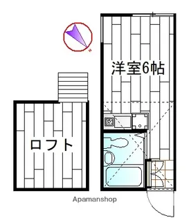 1Rの間取り画像