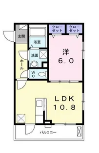 アムール宮前Ⅱ【2階】の間取り