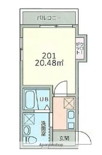 1Kの間取り画像