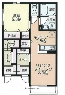 エルメゾンネクストⅤ【1階】の間取り