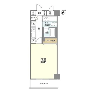 アンビエンテ横浜鴨居【2階】の間取り