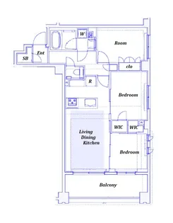 KDXレジデンス横濱紅葉坂【2階】の間取り