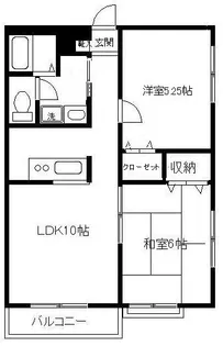 エミネンスハウスⅡ A【202号室号室】の間取り