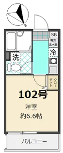コンフォート由比ヶ浜【1階】の間取り