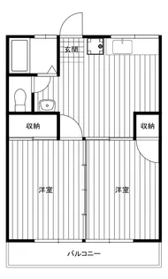 神奈川県茅ヶ崎市本村1丁目【アパート】の間取り