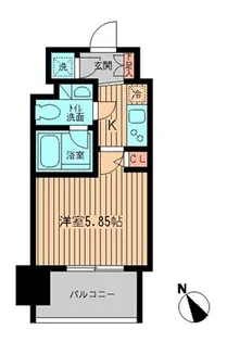 レジディア大森【9階】の間取り