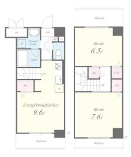 プライムコート不動前【302号室】の間取り