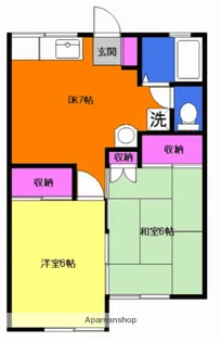 メゾンエマーレ【1階】の間取り