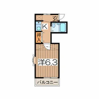 グルーラ浦賀【2階】の間取り