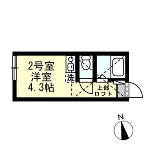 ユナイト野島パーム・ビーチ【1階】の間取り