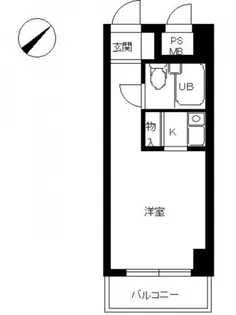 スカイコート横浜日ノ出町【805号室号室】の間取り