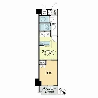 NICEアーバンスピリッツ生麦【4階】の間取り