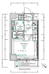 神奈川県横浜市西区浅間町1丁目【マンション】の間取り