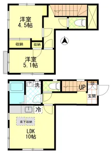 メゾンフレール【1階】の間取り