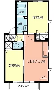 グランドソレイユⅠ【2階】の間取り