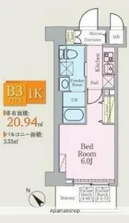 HY’S西横浜【6階】の間取り