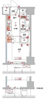 ハーモニーレジデンス横浜大通り公園EIRAKU【10階】の間取り