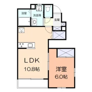 ルミナスクレスト【1階】の間取り