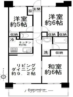 ダイアパレス川崎殿町Ⅱ【1階】の間取り