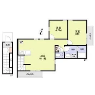 CAMINO鷺沼【1階】の間取り