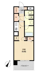 グラディート町田【2階】の間取り