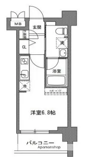 TLRレジデンス川崎大師【9階】の間取り