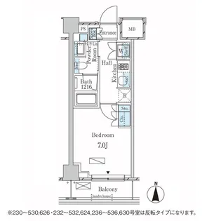 ラティエラ武蔵小杉【5階】の間取り