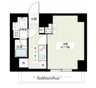 SQUARE CITY TSURUMI RIVERSIDE【5階】の間取り