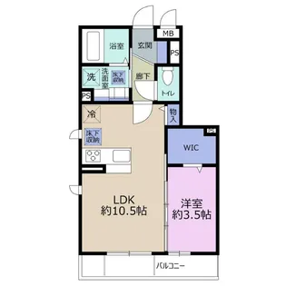 ドルフ安藤橋Ⅴ【1階】の間取り